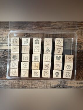 New Stampin’ Up Stitched Alphabet Patchwork Letters ABC’s